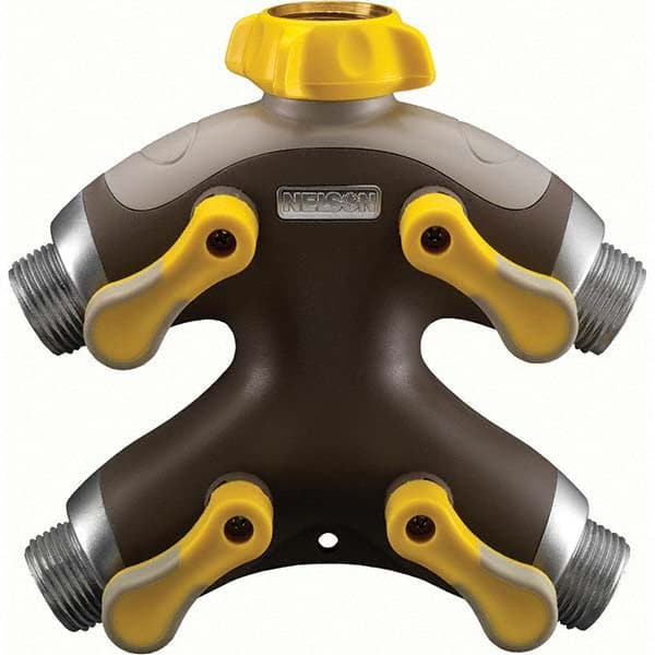 Nelson - Garden Hose Fittings & Repair Kits Type: Shut-Off Valve Connector Type: Male; Female - Apex Tool & Supply
