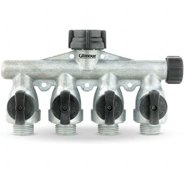 Gilmour - Garden Hose Fittings & Repair Kits Type: Shut-Off Valve Connector Type: Male; Female - Apex Tool & Supply
