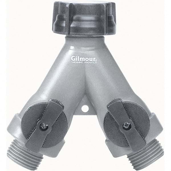 Gilmour - Garden Hose Fittings & Repair Kits Type: Shut-Off Valve Connector Type: Male; Female - Apex Tool & Supply