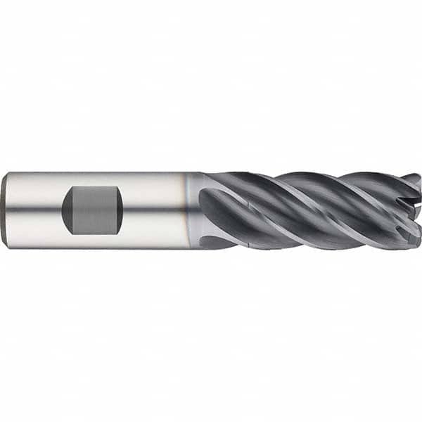 Guhring - 3/4" Diam 5 Flute Solid Carbide 0.19" Corner Radius End Mill - Apex Tool & Supply
