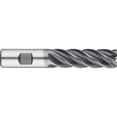 Guhring - 3/4" Diam 5 Flute Solid Carbide 0.09" Corner Radius End Mill - Apex Tool & Supply