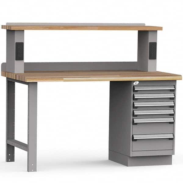 Rousseau Metal - Stationary Work Benches, Tables Type: Work Bench Top Material: Laminated Wood - Apex Tool & Supply