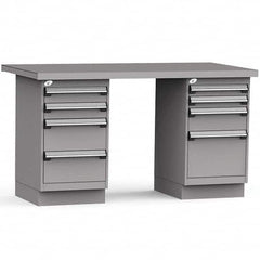 Rousseau Metal - Stationary Work Benches, Tables Type: Work Bench Top Material: Painted Steel - Apex Tool & Supply