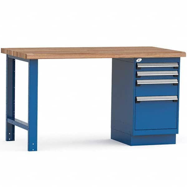 Rousseau Metal - Stationary Work Benches, Tables Type: Work Bench Top Material: Laminated Wood - Apex Tool & Supply