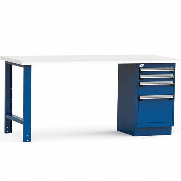 Rousseau Metal - Stationary Work Benches, Tables Type: Work Bench Top Material: Laminated Plastic - Apex Tool & Supply