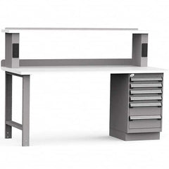 Rousseau Metal - Stationary Work Benches, Tables Type: Work Bench Top Material: Laminated Plastic - Apex Tool & Supply