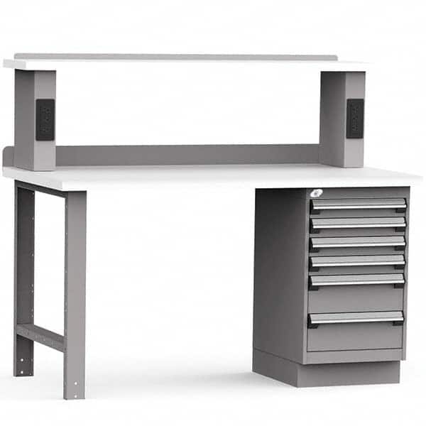 Rousseau Metal - Stationary Work Benches, Tables Type: Work Bench Top Material: Laminated Plastic - Apex Tool & Supply