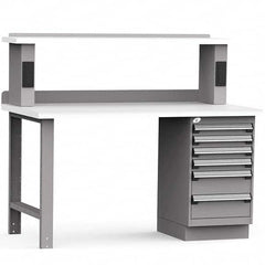 Rousseau Metal - Stationary Work Benches, Tables Type: Work Bench Top Material: Laminated Plastic - Apex Tool & Supply