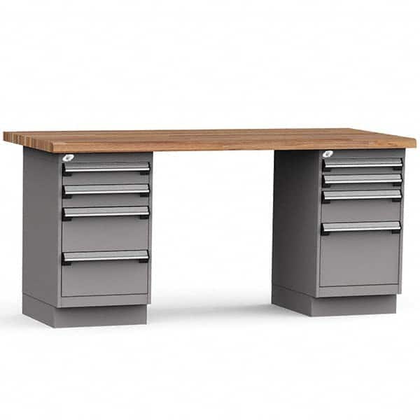 Rousseau Metal - Stationary Work Benches, Tables Type: Work Bench Top Material: Laminated Wood - Apex Tool & Supply