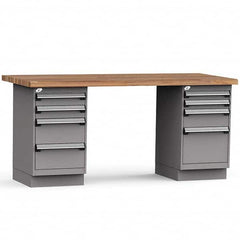Rousseau Metal - Stationary Work Benches, Tables Type: Work Bench Top Material: Laminated Wood - Apex Tool & Supply