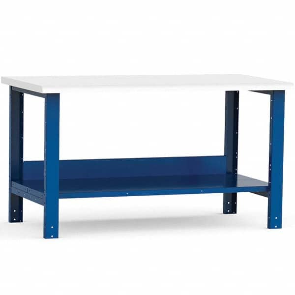 Rousseau Metal - Stationary Work Benches, Tables Type: Work Bench Top Material: Laminated Plastic - Apex Tool & Supply