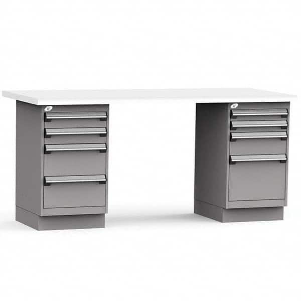 Rousseau Metal - Stationary Work Benches, Tables Type: Work Bench Top Material: Laminated Plastic - Apex Tool & Supply