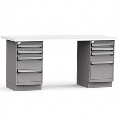 Rousseau Metal - Stationary Work Benches, Tables Type: Work Bench Top Material: Laminated Plastic - Apex Tool & Supply