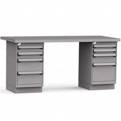 Rousseau Metal - Stationary Work Benches, Tables Type: Work Bench Top Material: Painted Steel - Apex Tool & Supply