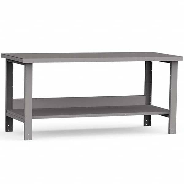 Rousseau Metal - Stationary Work Benches, Tables Type: Work Bench Top Material: Painted Steel - Apex Tool & Supply