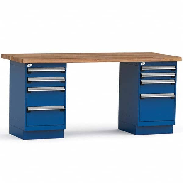 Rousseau Metal - Stationary Work Benches, Tables Type: Work Bench Top Material: Laminated Wood - Apex Tool & Supply