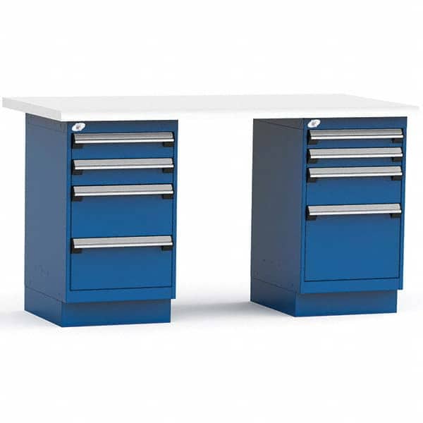 Rousseau Metal - Stationary Work Benches, Tables Type: Work Bench Top Material: Laminated Plastic - Apex Tool & Supply