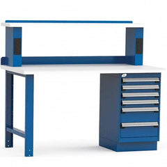 Rousseau Metal - Stationary Work Benches, Tables Type: Work Bench Top Material: Laminated Plastic - Apex Tool & Supply