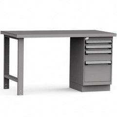 Rousseau Metal - Stationary Work Benches, Tables Type: Work Bench Top Material: Painted Steel - Apex Tool & Supply