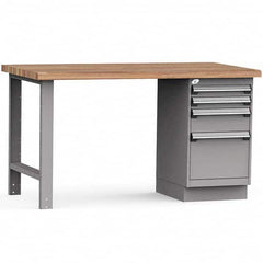 Rousseau Metal - Stationary Work Benches, Tables Type: Work Bench Top Material: Laminated Wood - Apex Tool & Supply