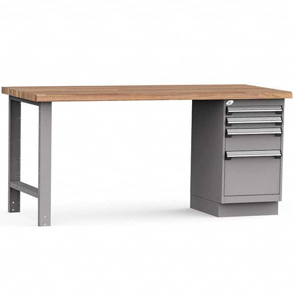 Rousseau Metal - Stationary Work Benches, Tables Type: Work Bench Top Material: Laminated Wood - Apex Tool & Supply