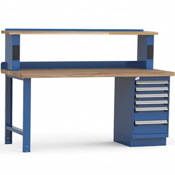 Rousseau Metal - Stationary Work Benches, Tables Type: Work Bench Top Material: Laminated Wood - Apex Tool & Supply