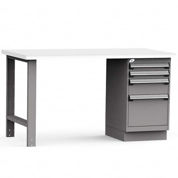 Rousseau Metal - Stationary Work Benches, Tables Type: Work Bench Top Material: Laminated Plastic - Apex Tool & Supply