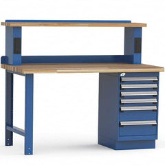 Rousseau Metal - Stationary Work Benches, Tables Type: Work Bench Top Material: Laminated Wood - Apex Tool & Supply