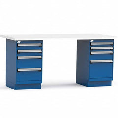 Rousseau Metal - Stationary Work Benches, Tables Type: Work Bench Top Material: Laminated Plastic - Apex Tool & Supply