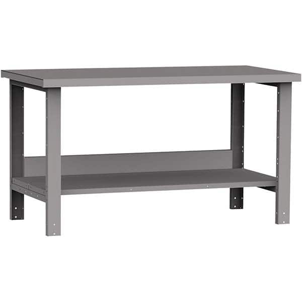 Rousseau Metal - Stationary Work Benches, Tables Type: Work Bench Top Material: Painted Steel - Apex Tool & Supply