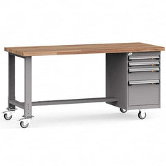 Rousseau Metal - Mobile Work Benches Type: Mobile Workbench Length: 72 (Inch) - Apex Tool & Supply
