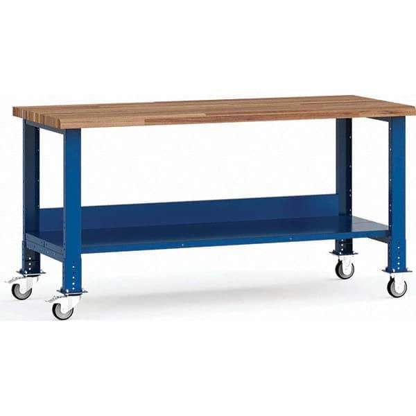 Rousseau Metal - Mobile Work Benches Type: Mobile Workbench Length: 72 (Inch) - Apex Tool & Supply