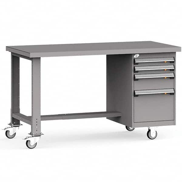 Rousseau Metal - Mobile Work Benches Type: Mobile Workbench Length: 60 (Inch) - Apex Tool & Supply