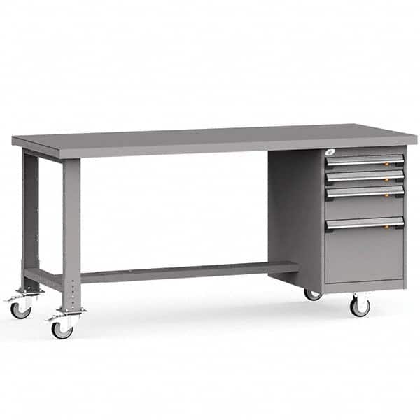 Rousseau Metal - Mobile Work Benches Type: Mobile Workbench Length: 72 (Inch) - Apex Tool & Supply