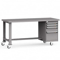 Rousseau Metal - Mobile Work Benches Type: Mobile Workbench Length: 72 (Inch) - Apex Tool & Supply