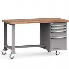 Rousseau Metal - Mobile Work Benches Type: Mobile Workbench Length: 60 (Inch) - Apex Tool & Supply