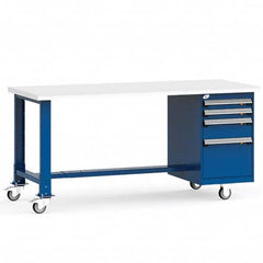 Rousseau Metal - Mobile Work Benches Type: Mobile Workbench Length: 72 (Inch) - Apex Tool & Supply