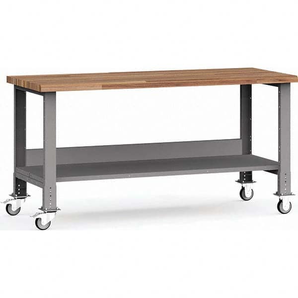 Rousseau Metal - Mobile Work Benches Type: Mobile Workbench Length: 72 (Inch) - Apex Tool & Supply