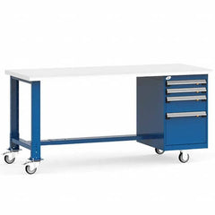 Rousseau Metal - Mobile Work Benches Type: Mobile Workbench Length: 60 (Inch) - Apex Tool & Supply