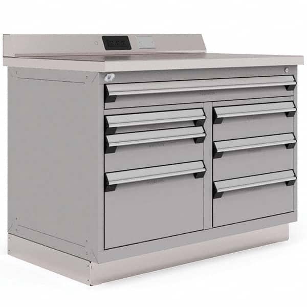 Rousseau Metal - Stationary Workstations Type: Work Center Load Capacity (Lb.): 2000 - Apex Tool & Supply