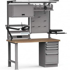 Rousseau Metal - Stationary Workstations Type: Work Center Load Capacity (Lb.): 2750 - Apex Tool & Supply