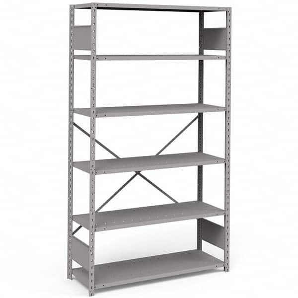 Rousseau Metal - Steel Shelving Type: Shelving Starter or Add-On: Starter - Apex Tool & Supply