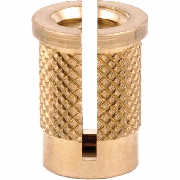 E-Z LOK - Press Fit Threaded Inserts Type: Flanged For Material Type: Plastic - Apex Tool & Supply