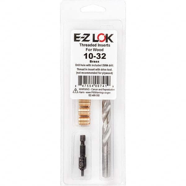 E-Z LOK - Thread Repair Kits Insert Thread Size (Inch): #10-32 Includes Drill: Yes - Apex Tool & Supply
