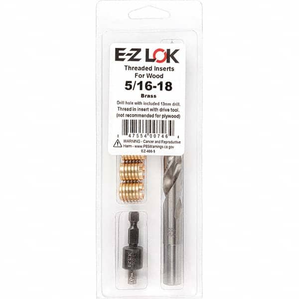 E-Z LOK - Thread Repair Kits Insert Thread Size (Inch): 5/16-18 Includes Drill: Yes - Apex Tool & Supply