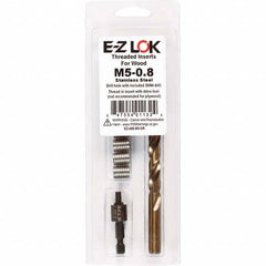 E-Z LOK - Thread Repair Kits Insert Thread Size (mm): M5x0.80 Includes Drill: Yes - Apex Tool & Supply