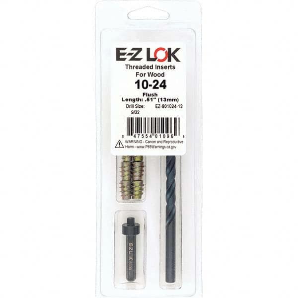 E-Z LOK - Thread Repair Kits Insert Thread Size (Inch): #10-24 Includes Drill: Yes - Apex Tool & Supply