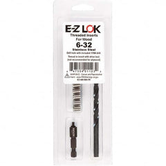 E-Z LOK - Thread Repair Kits Insert Thread Size (Inch): #6-32 Includes Drill: Yes - Apex Tool & Supply