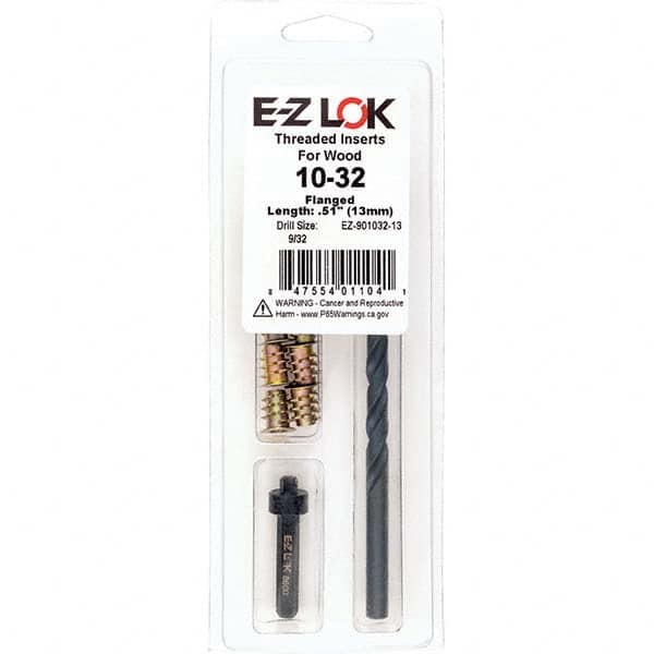 E-Z LOK - Thread Repair Kits Insert Thread Size (Inch): #10-32 Includes Drill: Yes - Apex Tool & Supply