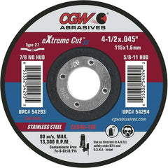 CGW Abrasives - Cutoff Wheels Tool Compatibility: Angle Grinders Wheel Diameter (Inch): 6 - Apex Tool & Supply